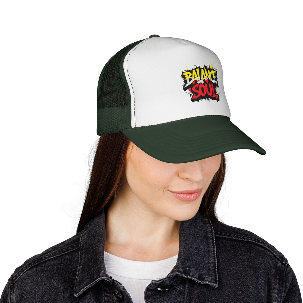 Balance Soul Trucker Cap — Streetstyle Graffiti Mesh Hat
