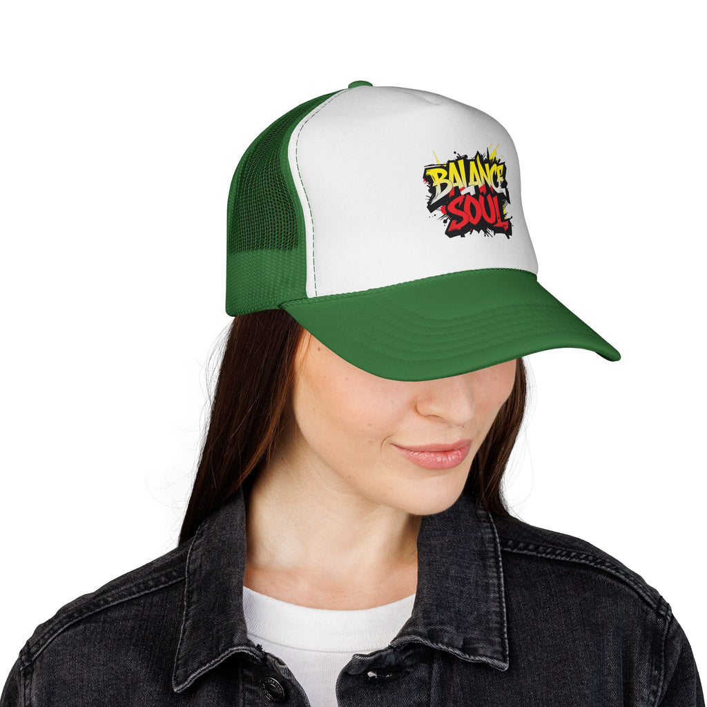 Balance Soul Trucker Cap — Streetstyle Graffiti Mesh Hat
