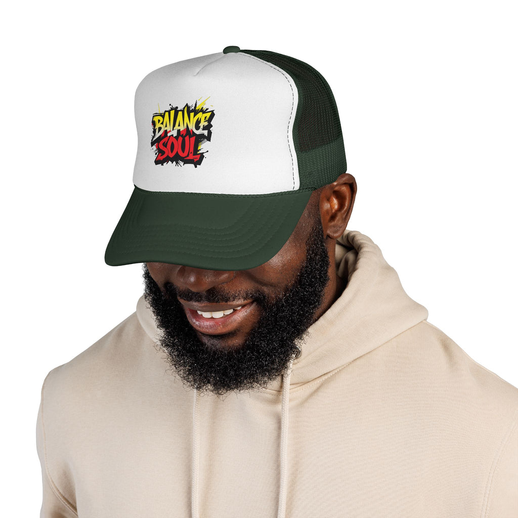 Balance Soul Trucker Cap — Streetstyle Graffiti Mesh Hat