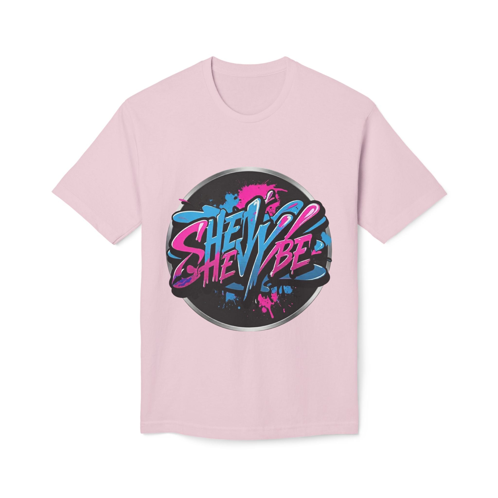 She Vibe Graphic T-Shirt — Retro Neon Girl Power Tee