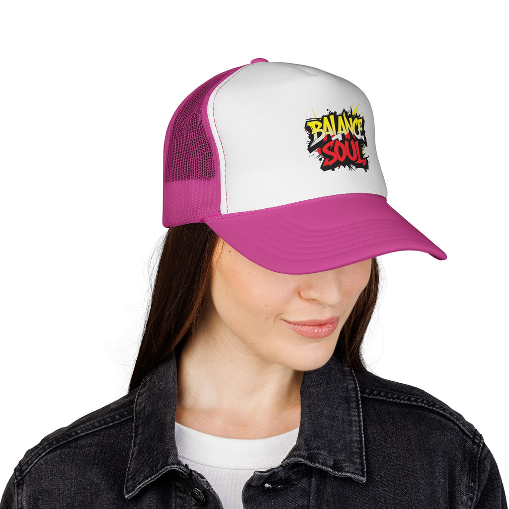 Balance Soul Trucker Cap — Streetstyle Graffiti Mesh Hat