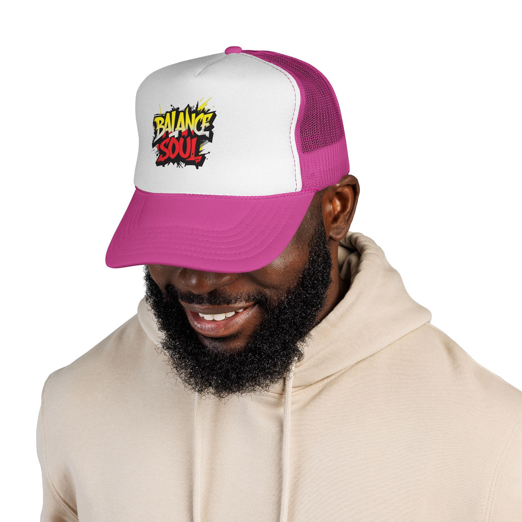 Balance Soul Trucker Cap — Streetstyle Graffiti Mesh Hat