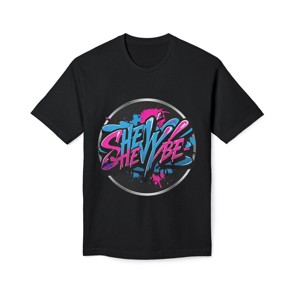 She Vibe Graphic T-Shirt — Retro Neon Girl Power Tee