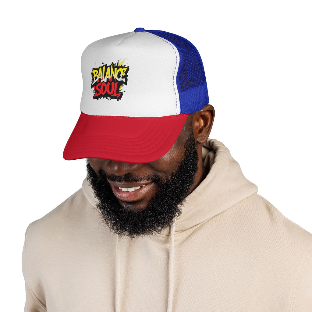 Balance Soul Trucker Cap — Streetstyle Graffiti Mesh Hat