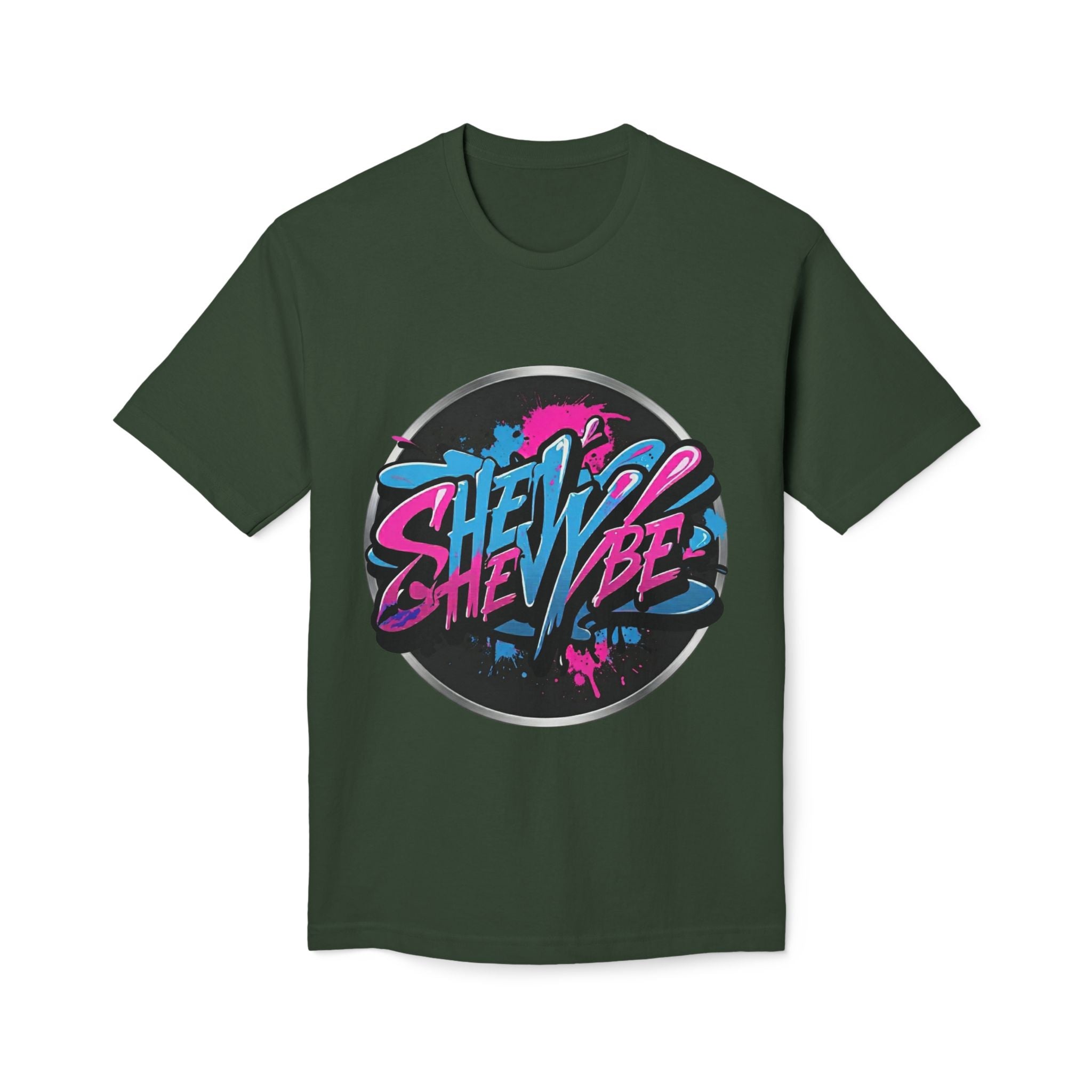 She Vibe Graphic T-Shirt — Retro Neon Girl Power Tee