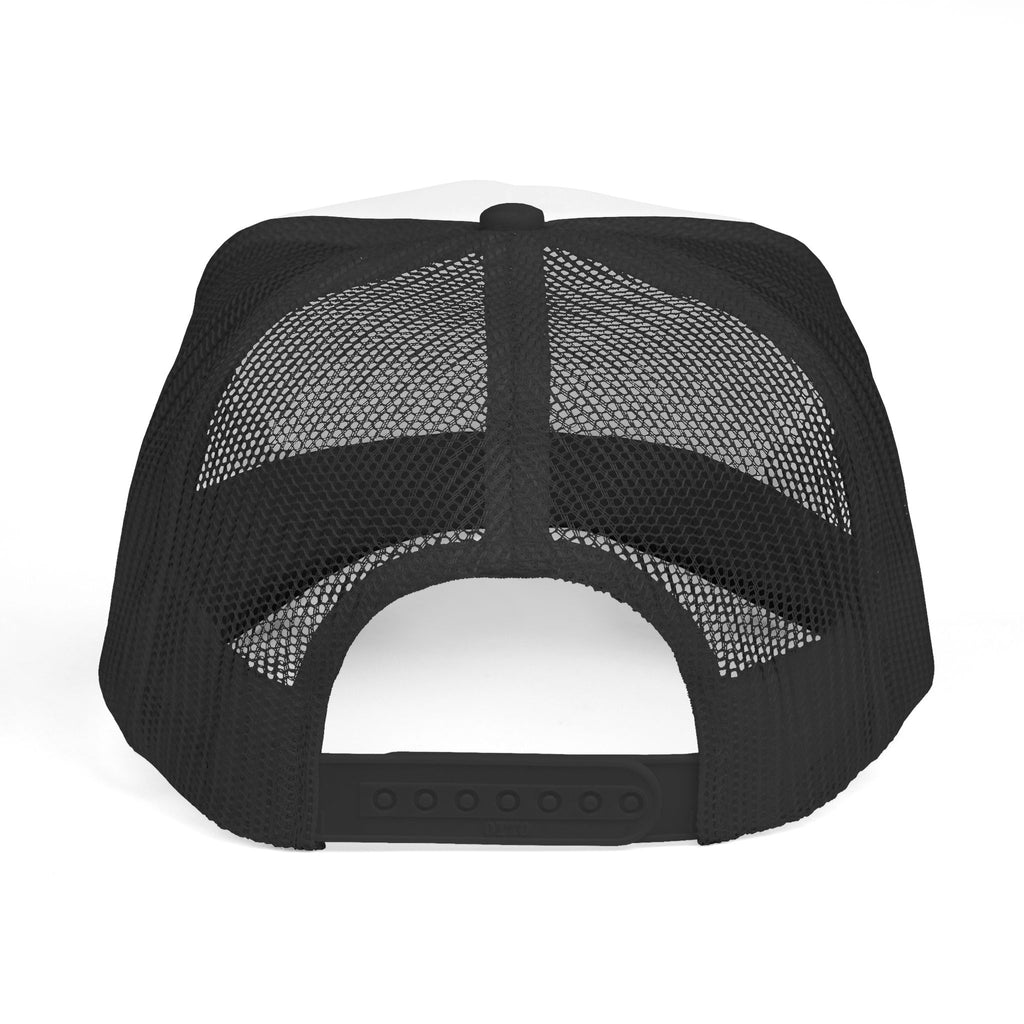 Shevibe Retro Logo Trucker Cap — 80s Vaporwave Mesh Hat