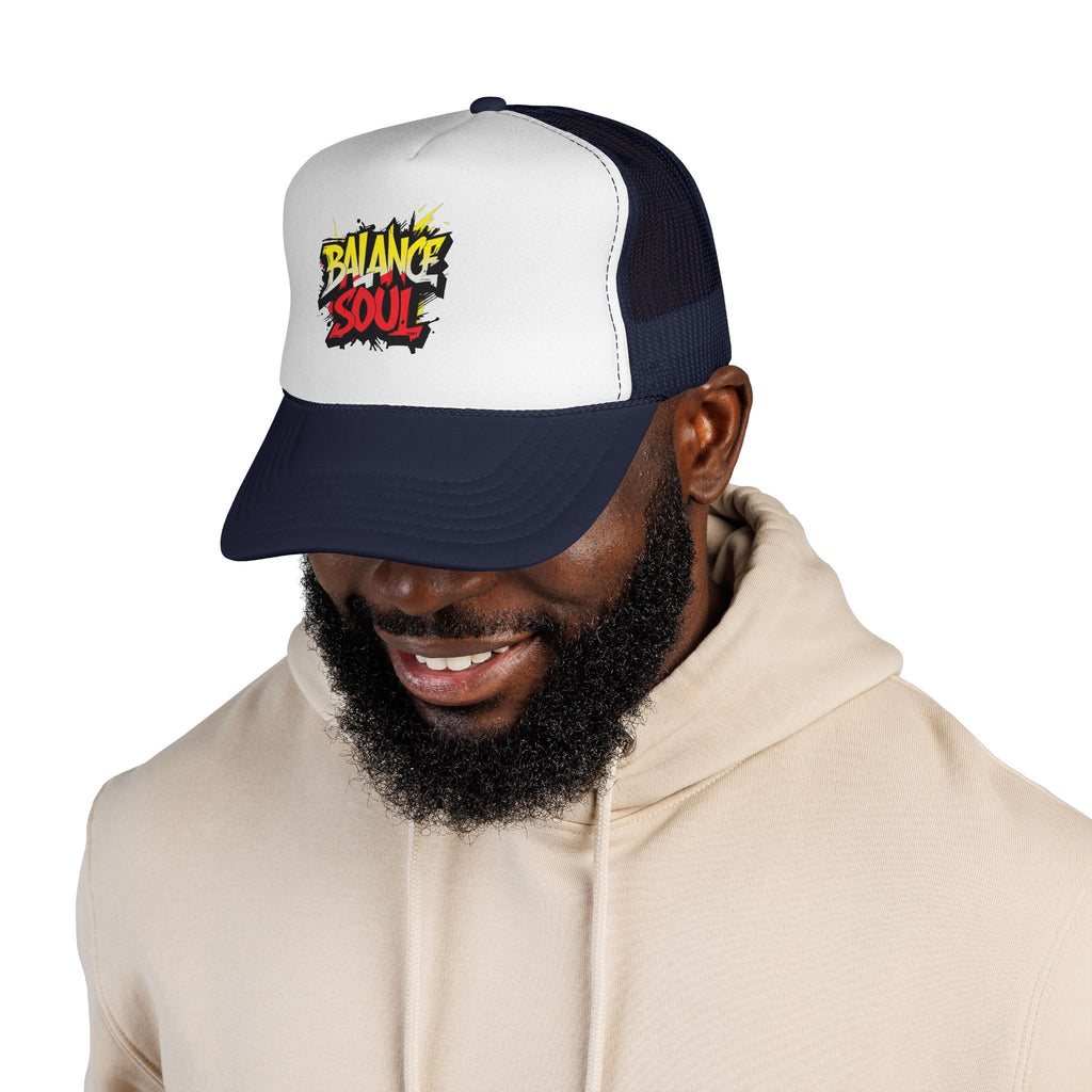 Balance Soul Trucker Cap — Streetstyle Graffiti Mesh Hat